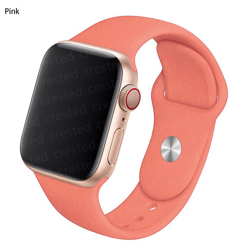 Силиконовый ремешок для Apple Watch Band 41 мм, 44 мм, 38 мм, 45 мм, 40 мм, 42 мм, дышащий ремешок для часов, браслет iWatch series 7, 6, 5, 4, 3, 2, 1