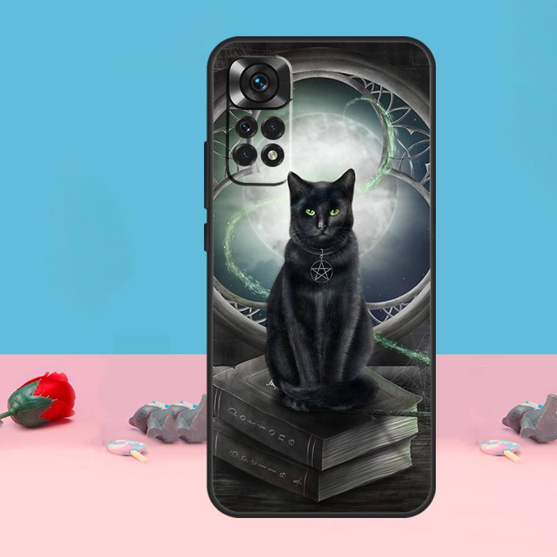 Witch Cat Cover For Xiaomi Redmi Note 13 10 11 12 14 Pro 11S 12S Case For Redmi 15 12C 13C 14C 10C 15C