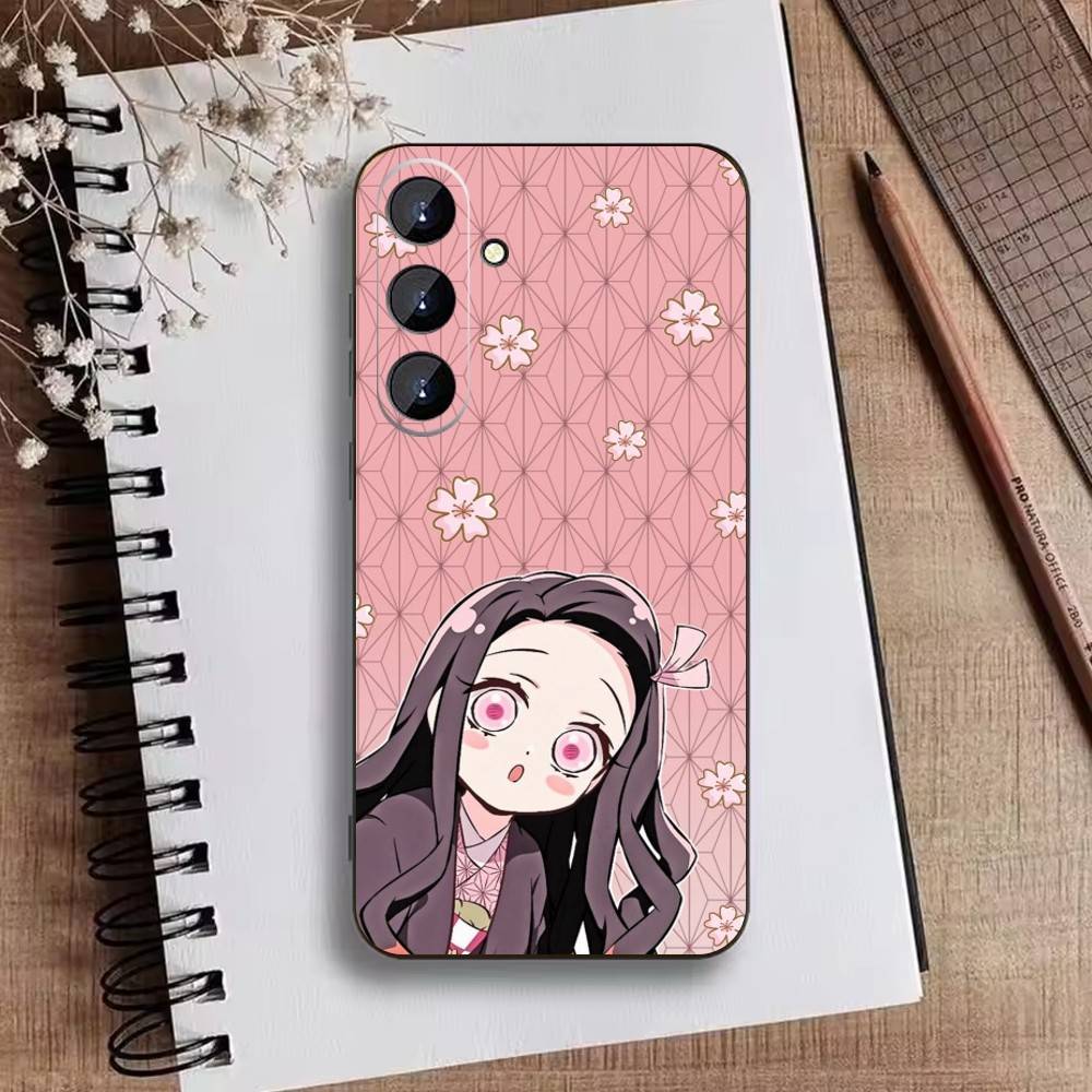 Nezuko K-Kamado Phone Case For Samsung Galaxy A73,21,22,32,71,53,52,51,80,5G Soft Black Cover