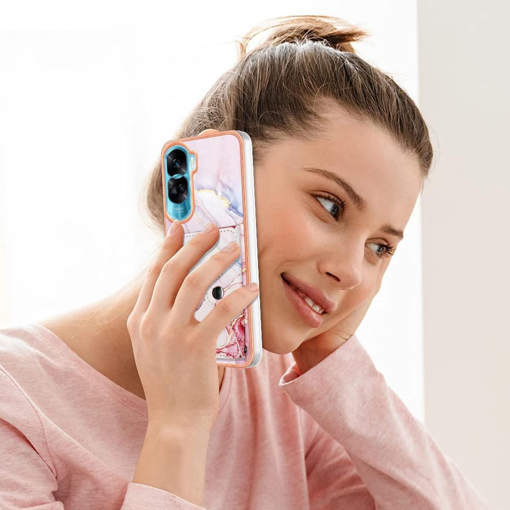 Чехол для телефона с цветным мрамором IMD и слотами для карт Honor 200 Lite, Honor X7b, Honor X8b, Honor X9b, Honor 90, Honor Magic5 Pro, Honor X6a, Honor X7a..