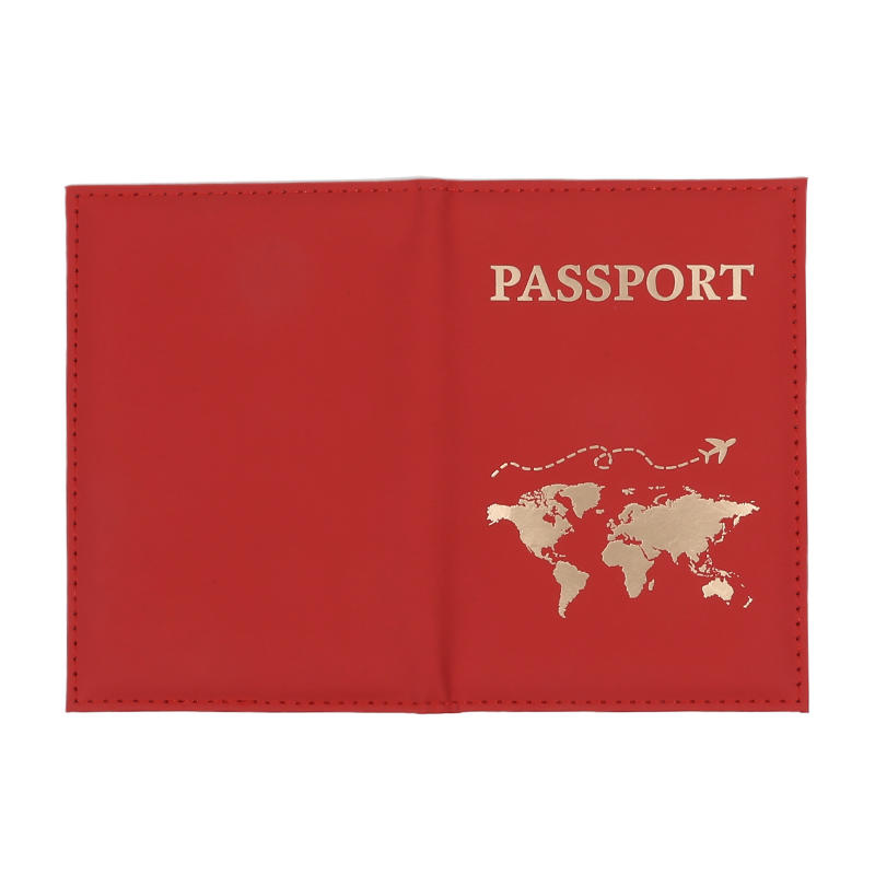 PU Leather Passport Cover - RFID Blocking Holder with Flight Ticket Slot Secure Travel Document Organizer for International Trips