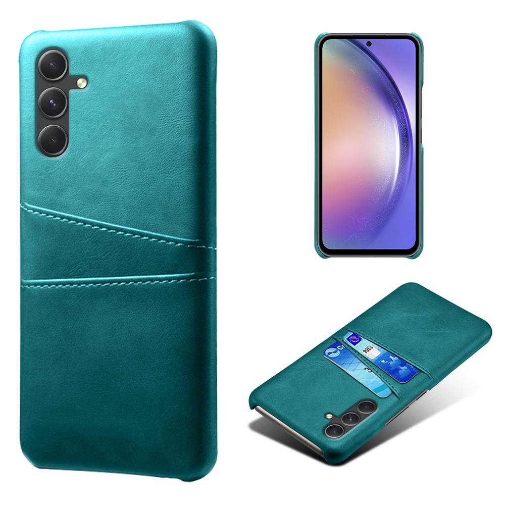 Shockproof Phone Case for Samsung Galaxy A55 5G PU Leather+PC Cover with Dual Card Slots