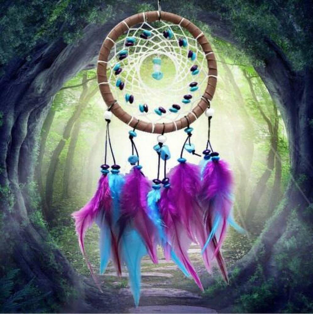 Ловец снов «Бирюзовый Артизан» - Подвеска на зеркало автомобиля и настенный декор, Значимая идея для подарка