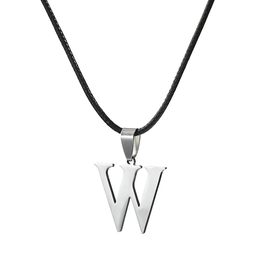 Новое ожерелье с инициалами от А до Я из нержавеющей стали, 26 английских букв, для мужчин и женщин, персонализированные ювелирные изделия, подарки