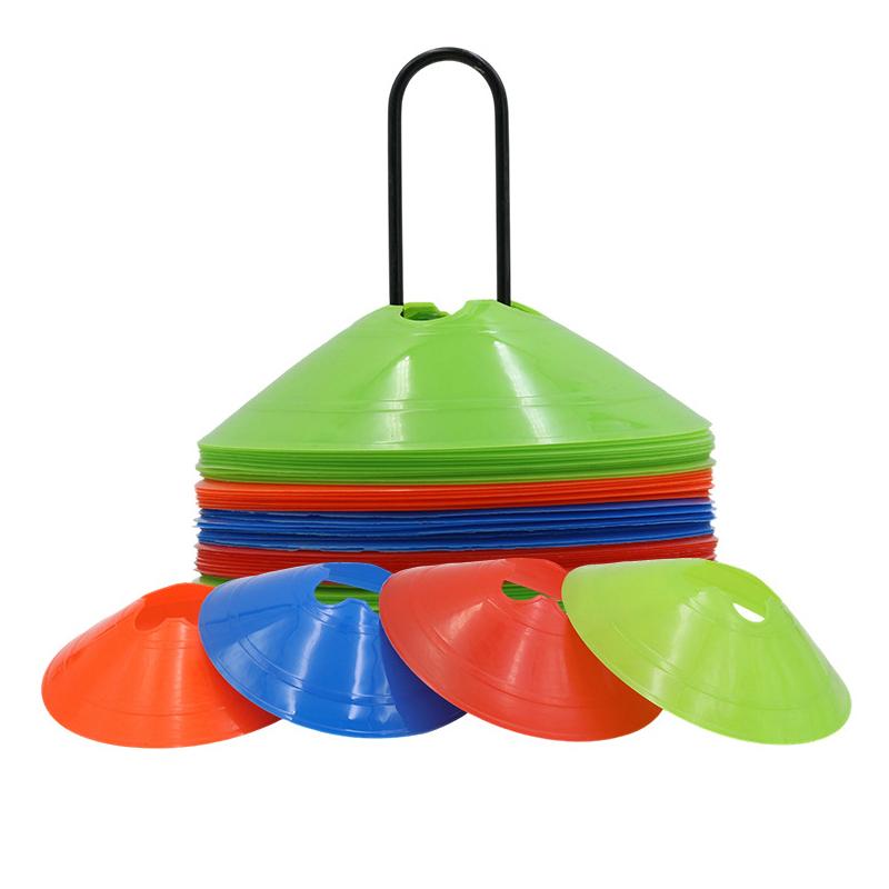 10Pcs Soccer Disc Cones Set Soccer Training Agility Discs Dish Agile Sports Props Sport Space Cones Football Training Equipment