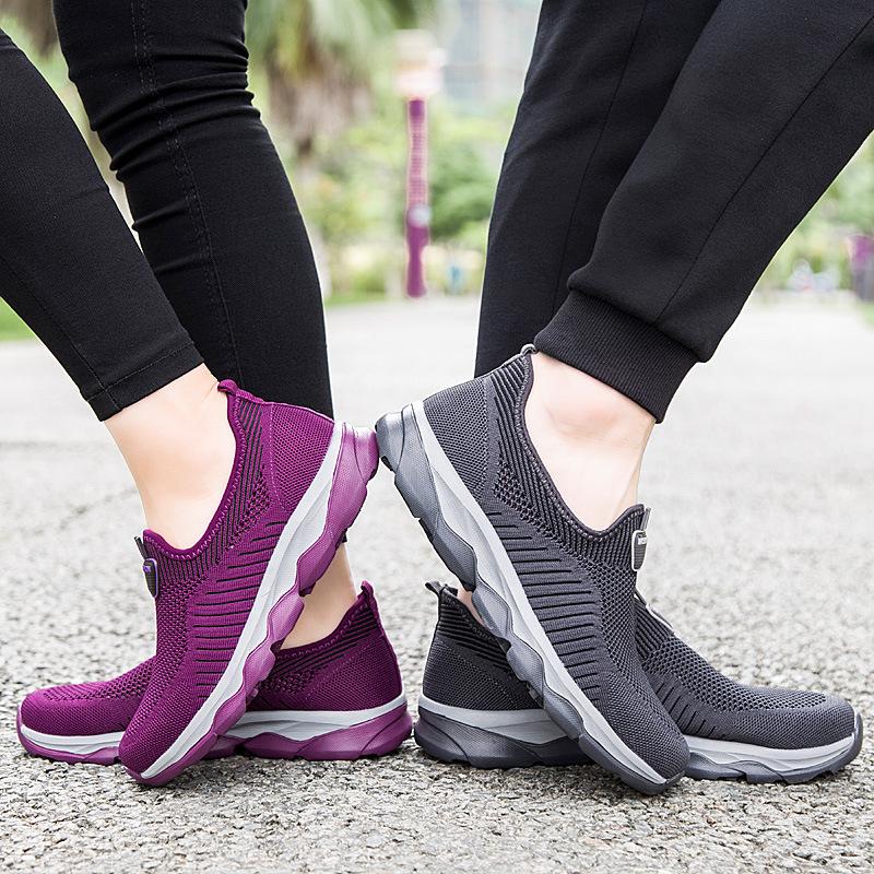 Модные профессиональные пожилые здоровые туфли для ходьбы противоскользящие мужские мокасины устойчивые мягкие носки уличные туфли на плоской подошве прочные кроссовки для мужчин