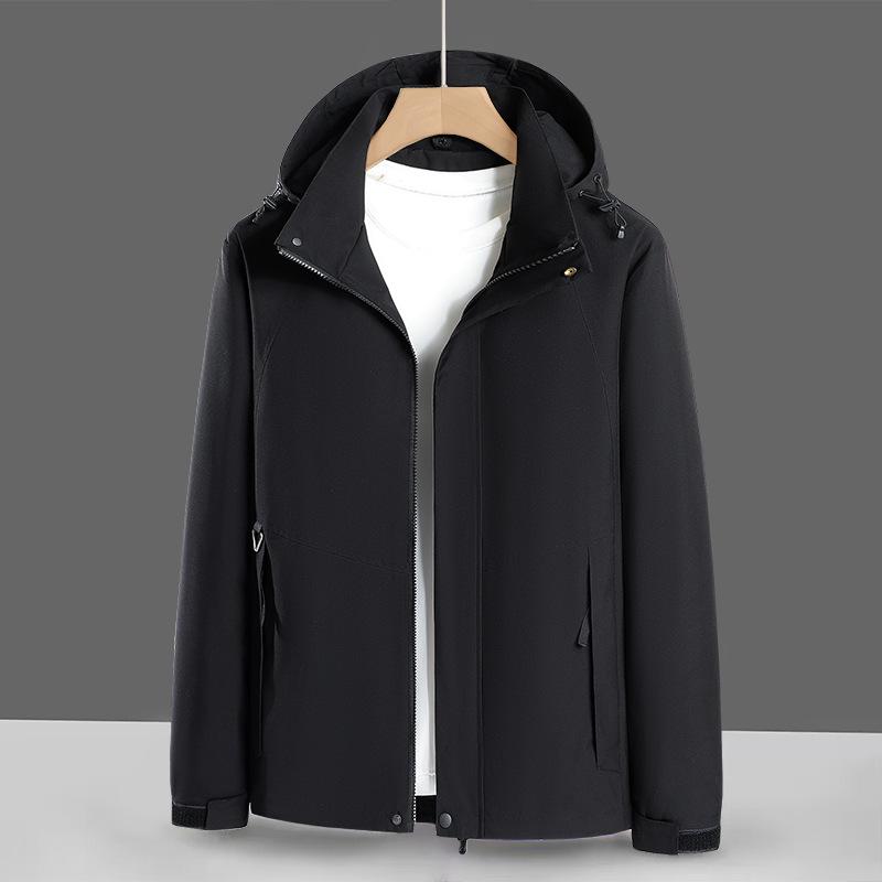 Outdoor Men's New Spring and Autumn Men's and Women's Casual Hooded Windbreakers Couple's Mountaineering Jackets Sports Trend