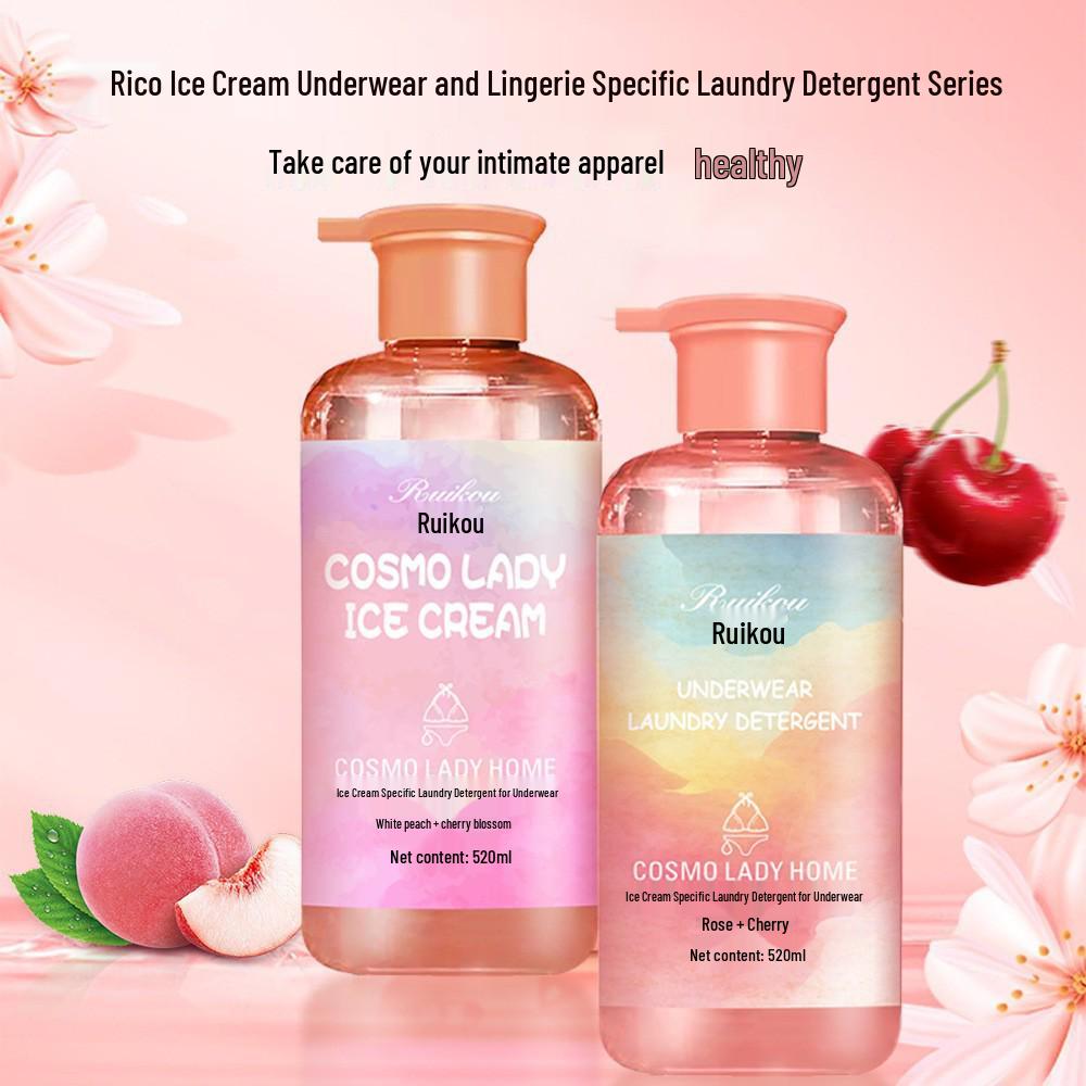 Антибактериальное средство для стирки Rui Kou для нижнего белья - Удаляет пятна и кровь, с долговременным ароматом.
