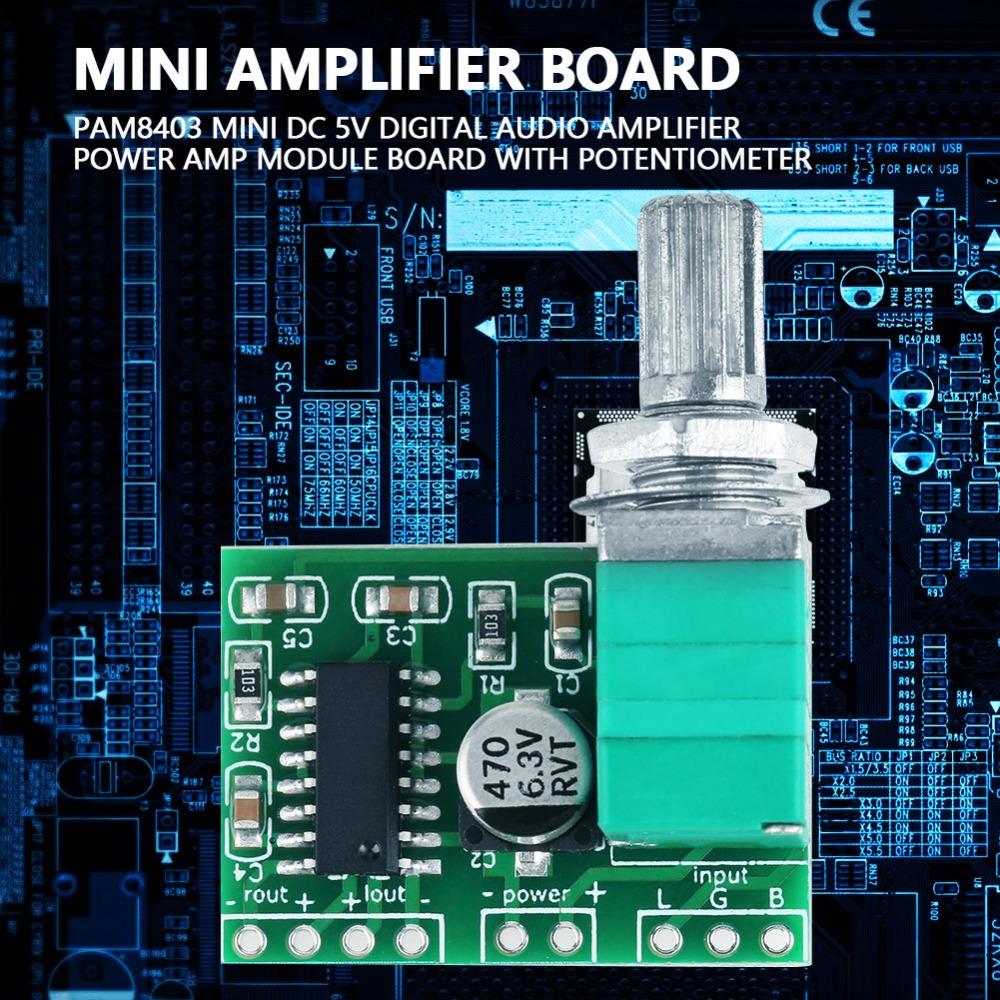5 шт. Мини-плата усилителя PAM8403 3 Вт*2 Плата усилителя PAM8403 Плата усилителя Усиление мощности