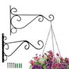 Metal Wall Hook Wall-mounted Plant Hanger Hook with Screws Heavy-Duty Hook for