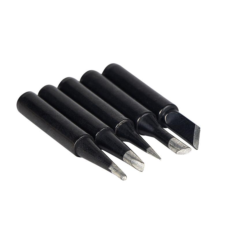 JCD Soldering Iron Tips 5pcs/set 900M-T Pure Copper Lead-free Soldering Tip Suit for 908S Welding Solder Station Iron Tip