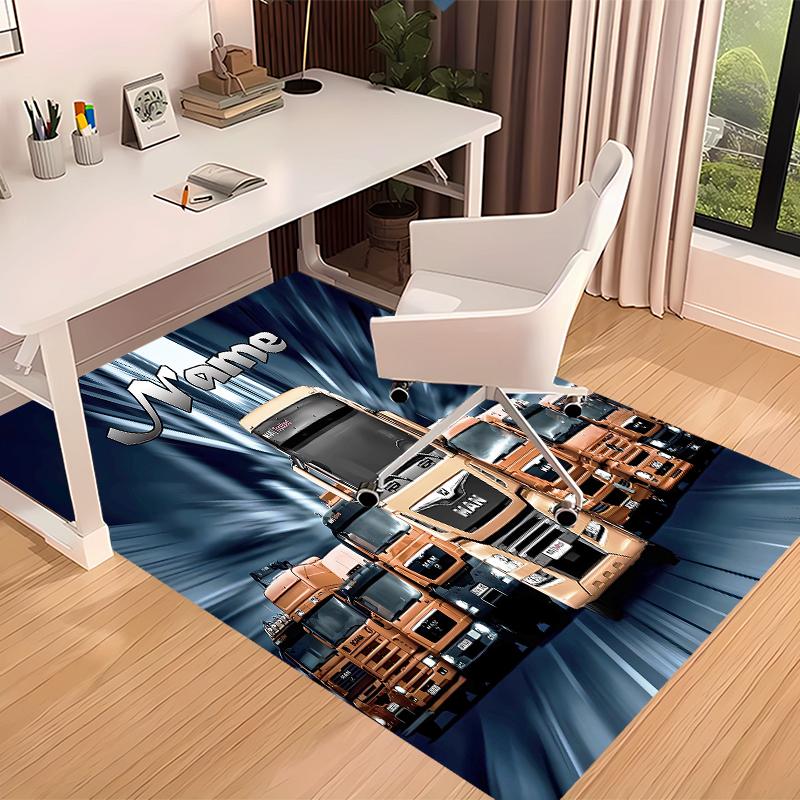 Custom personalization MAN TGX Print Area Rug - Soft, Washable Non-Slip Indoor Mat,Living Room,Home&Office Decorative Rug
