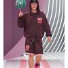 Толстовка с капюшоном Li Ning Badfive Series Letter Print American Vintage Unisex Deep-Red AWDTC91-1