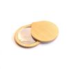 Mini Black Walnut Wood Makeup Mirror Rotatable Foldable Rotating Cosmetic Mirror Round Magnetic Closure Compact Pocket Mirror