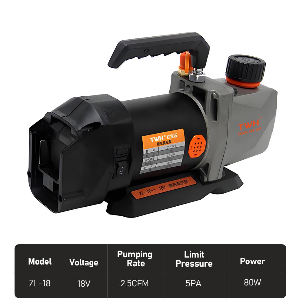 Ручной литиевый аккумуляторный вакуумный насос Автомобильный инструмент для ремонта холодильного оборудования Вакуумный насос Перезаряжаемый Портативный Вакуумный насос для хладагента