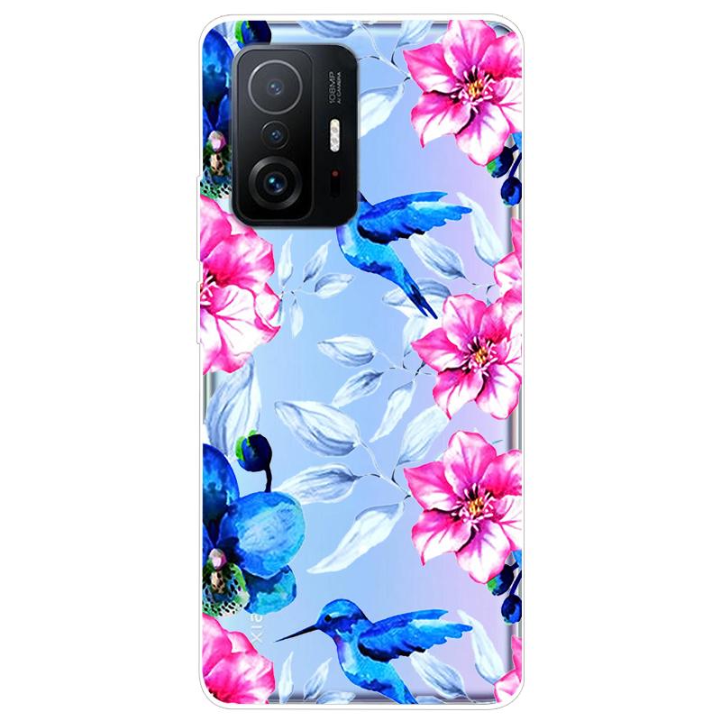 Чехол для Xiaomi 11T Pro, ТПУ Силикон, Мягкий, Мультяшный, Прозрачный Чехол для телефона Xiaomi Mi 11T 11TPro 11 T Pro, Прозрачный Coque
