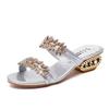 Women Shoes Slippers Summer Beach Sandals Fashion Women Rhinestone Outdoor Slippers Flip Flops Shoes Women Mujer