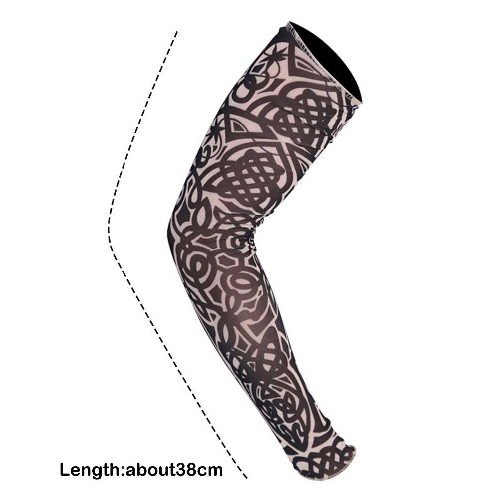 Unisex Flower Arm Sleeves Elastic Tattoo Arm Sleeves Sportswear Arm Cover  Outdoors