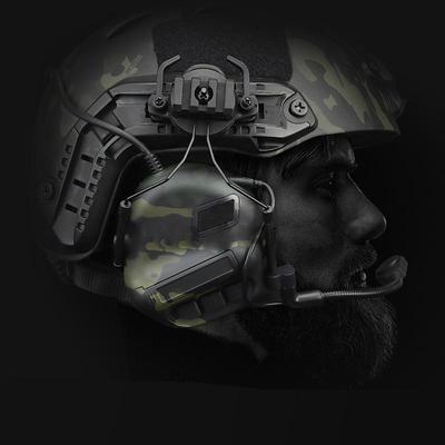 Шлем-гарнитура с шумоподавлением, звукосниматель, защита слуха, наушники для стрельбы, военные наушники для страйкбола