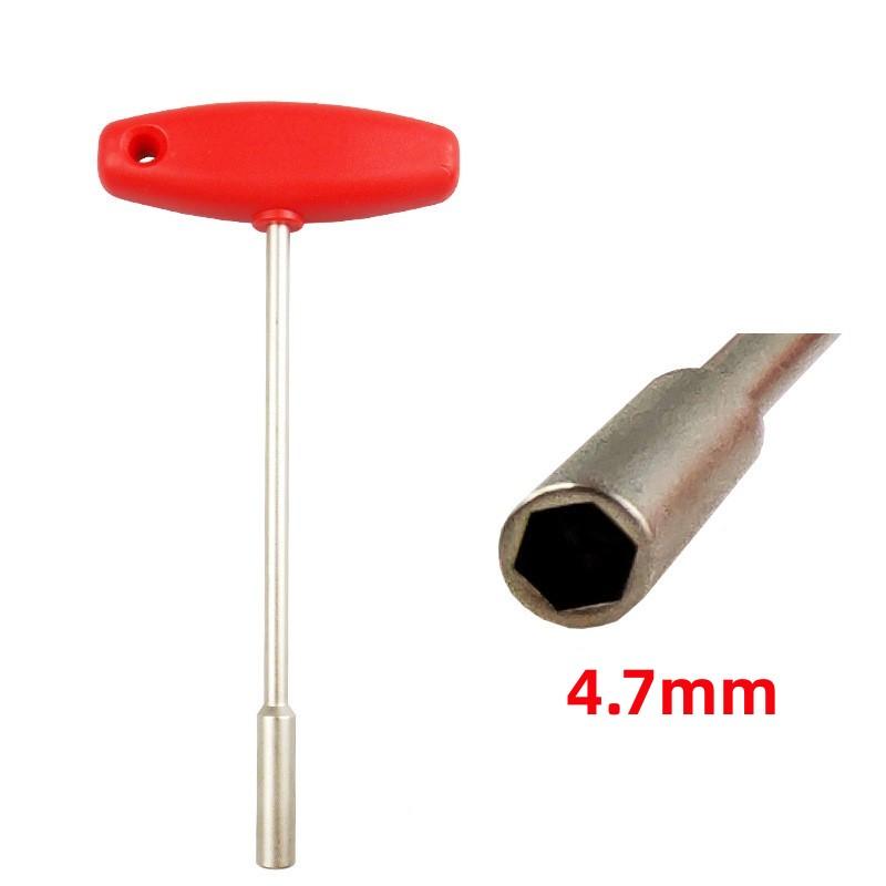 Велосипедный скрытый спицевой ключ 3,2/4,7/5,5 мм Т-образный торцевой ключ Встроенный инструмент для спиц Велосипедный ремонт Прочная сталь MTB Горный велосипед