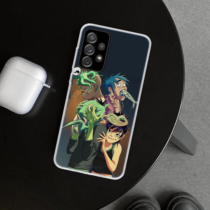 Чехол для телефона Gorillaz Anime для Samsung Galaxy A12 A22 A32 A52 A72 A02S A51 A50S A31 A20S A10S Note 20 Ultra 10 Plus Galaxy