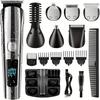 6-in-1 Waterproof Beard Trimmer for Men - Cordless Hair Clippers, Precision Groomer, Nose Hair Trimmer, Body Shaver
