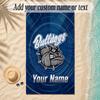 Beach TowelCanterbury-Bankstown Bulldogs Custom Name Text Personalized Soft Towel for Beach Pool Indoor Home Decor Gift