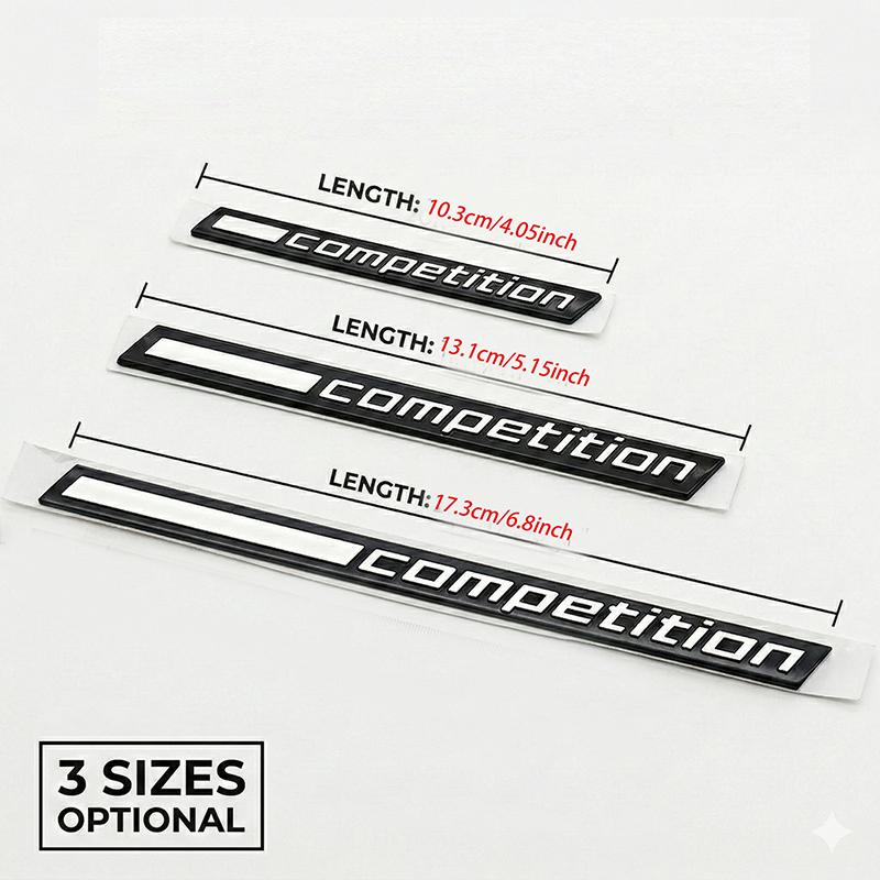 3D ABS Competition Emblem Badge Sticker for BMW M2 M3 M4 M5 M8 G20 G30 F10 F30 F80 Car Trunk Fender Body Logo Decal Accessories