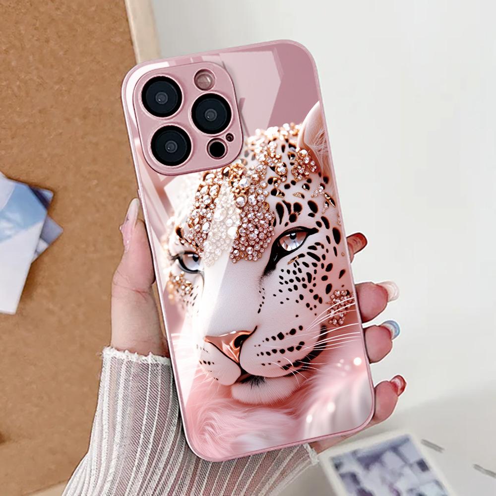 Закаленное Стекло Чехол Для Телефона Для Samsung Galaxy S26 Ultra Funda S25 S24 S23 Plus S22 S21 FE S20 FE Защитный Чехол С Животными Coque