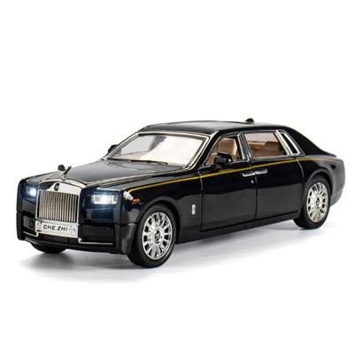 1/24 литой под давлением Rolls-Royce Phantom модель игрушечной машины имитация звука и света инерционная коллекционная игрушка транспортное средство для детей подарки