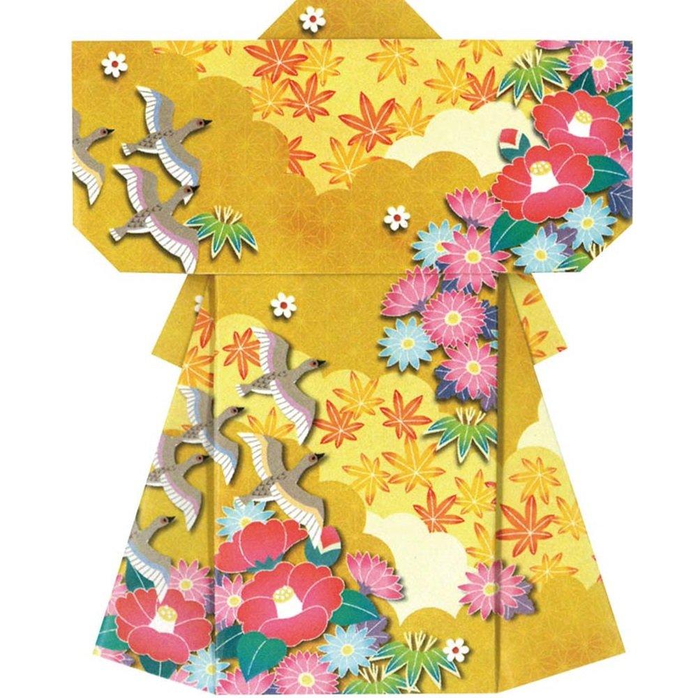 Toyo Origami Washi Chiyogami Kimono Yuzen 15cm 016101