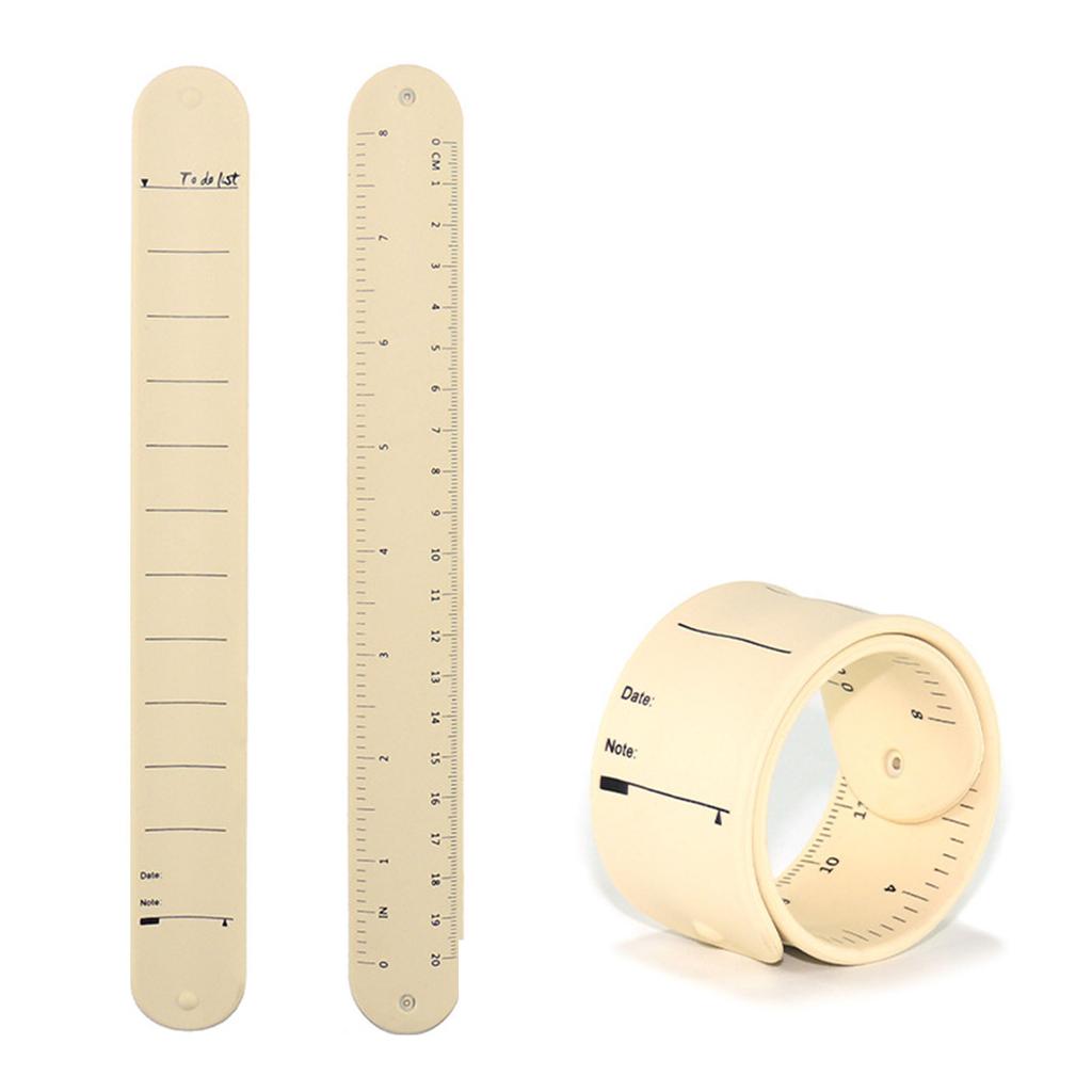 Silicone Note Wrist Band Reusable Writeable Pocket To-do List Wrist Strap Waterproof Erasable with Scale for Elderly