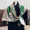 New Printed Floral Fashion Scarf Scarf with Shawls  Fashionable Shawls  Thin Warm Sunscreen Scarf for Women