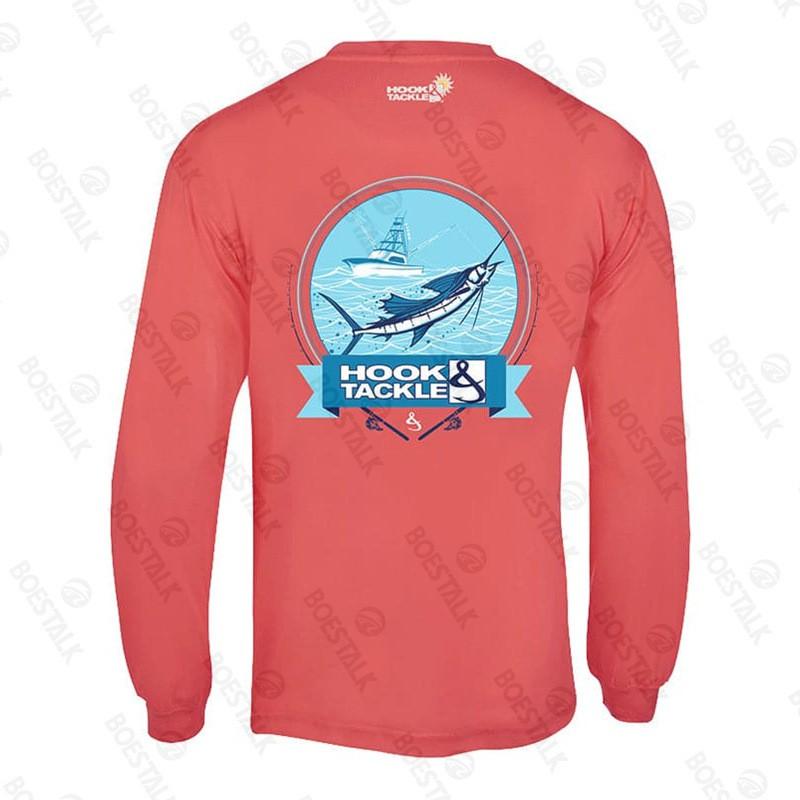 Mens Quick-Dry UV Protection Fishing Shirt Long Sleeve Outdoor Performance Top Summer Fall