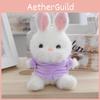 Причудливый плюшевый брелок-кролик Очаровательная мягкая игрушка-кукла с разноцветными вариантами Одежда