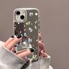 Роскошный Чехол Цветок Розы Для IPhone 16 Pro Чехол Funda IPhone 13 11 17 12 14 15 Pro Max Plus Ударопрочный Зеркало для Макияжа Обложка
