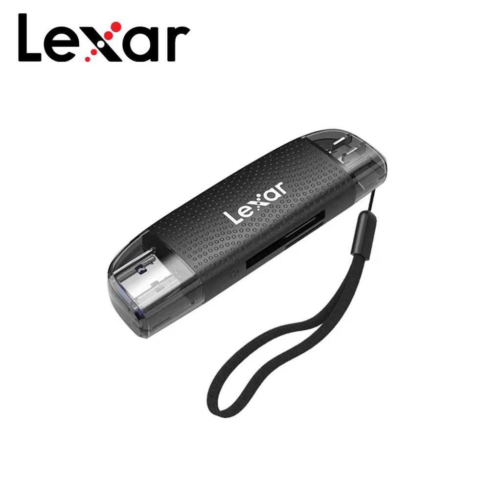 Lexar Card Reader Dual-Slot USB-A USB-C Type-C Reader Up to 205Mb/s 2-in-1 Card Reader SD Card Reader and Micro SD Card Reader for Computer and Phone