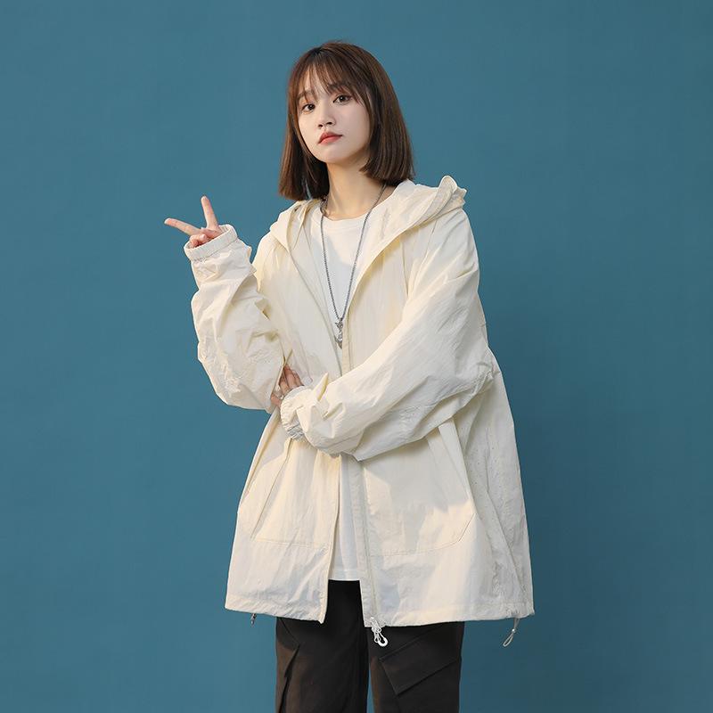 UPF50+ Cool Feel Солнцезащитная одежда для мужчин и женщин, пары, летние дышащие толстовки с УФ-защитой, солнцезащитная одежда, куртка Y2k