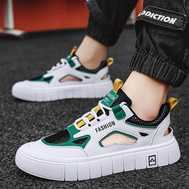 Новые мужские спортивные сандалии, летние дышащие сетчатые сандалии, мужские повседневные легкие сандалии для скейтбординга, пляжные сандалии, модная мужская обувь