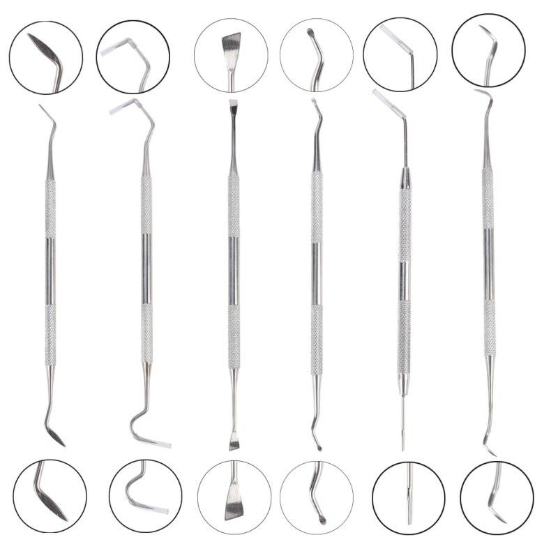 6 шт. / Набор из 4 предметов из нержавеющей стали, универсальный набор для чистки охотничьего оружия, тактический инструмент для чистки винтовки, пистолета