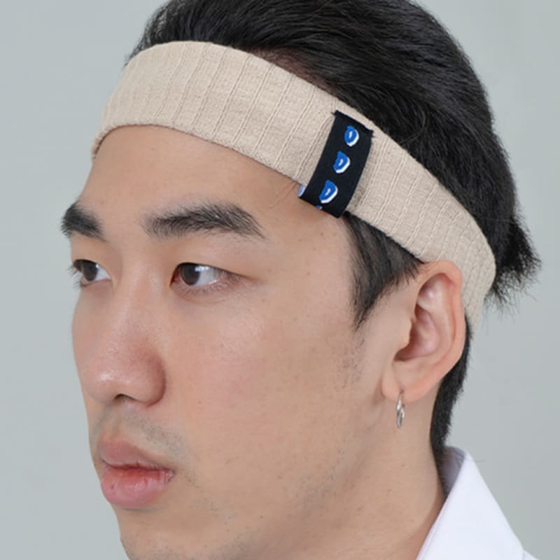 ODD DOT ODD Label Хлопковая повязка для волос_Белая