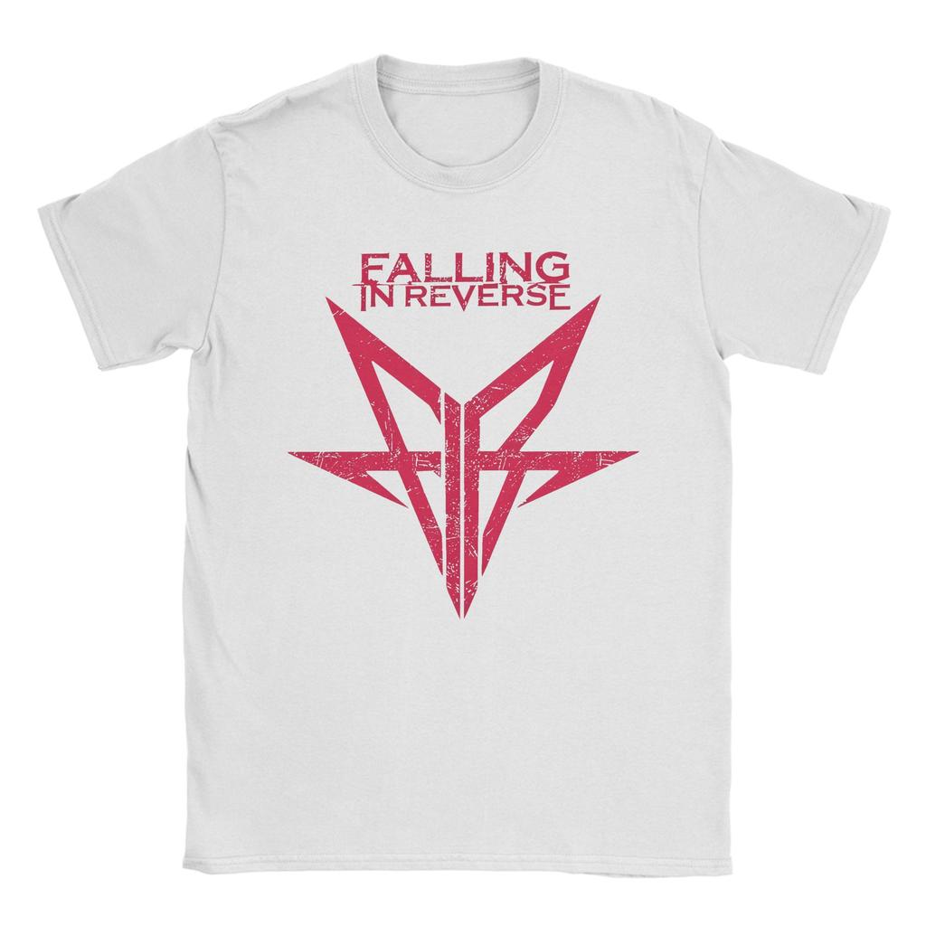 Футболка Falling In Reverse для мужчин, тяжелый металл, 100% хлопок, новинка, с круглым вырезом, короткий рукав, одежда, лето