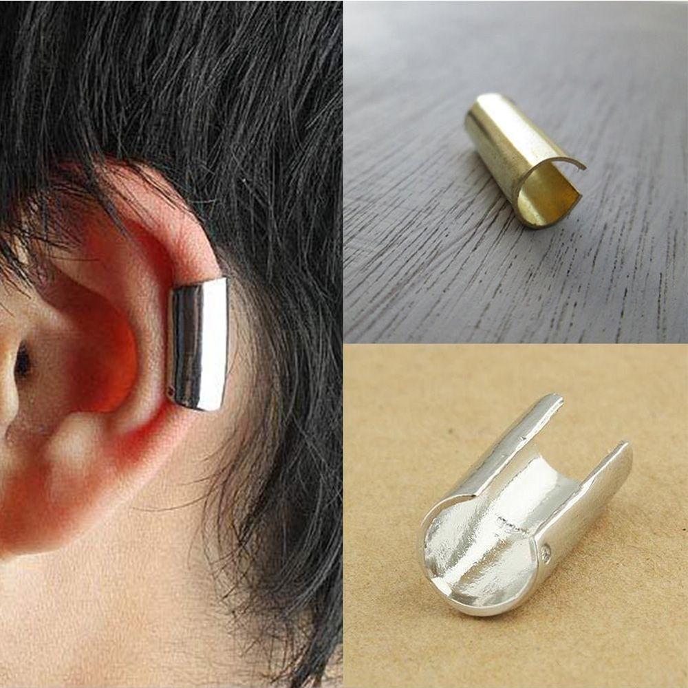 Hoop Ear Trend Punk Stainless Steel Fashion Ear Clip Clip Earrings Circular Stud Earrings