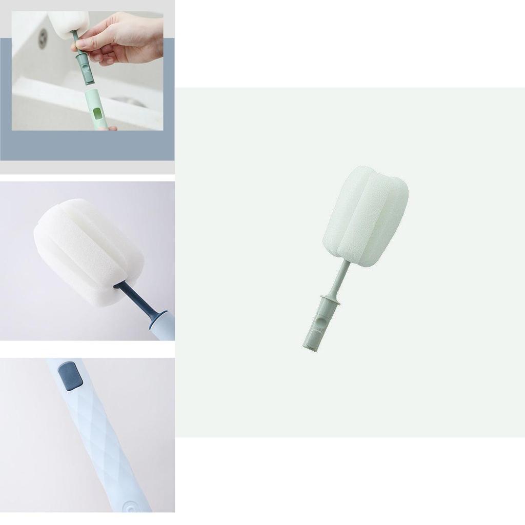 Высококачественная губка для чистки с длинной ручкой для кружек и бутылок, легко хранить