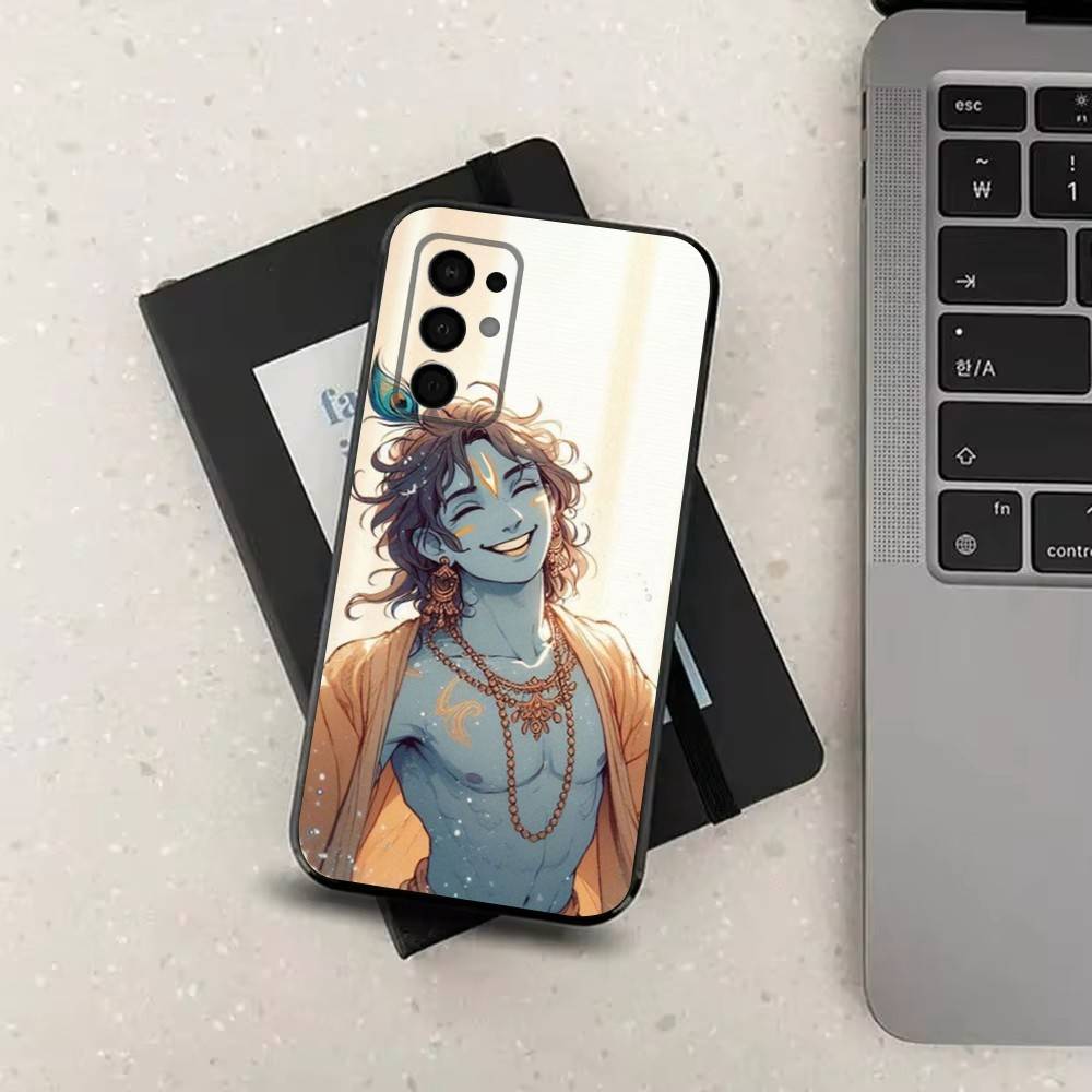 God Indian Lord Krishna Phone Case For Samsung Galaxy A73,31,8,9,53,32,72,41,J7,52,71,22,Note Soft Black Silicone Cover