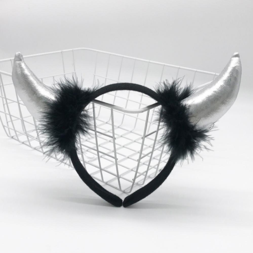 Goth Devil Headband Horns Children Headbands Halloween Party Adults Decorations