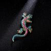 Retro Lizard & Snake Diamond Brooch