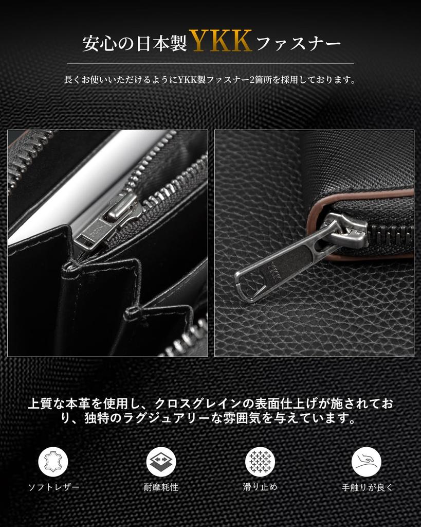 Длинный подлинный YKK Skimming Card Coin Passbook Made by Top Leather Made in Large Money Dark Green [Alivern] мужской кошелек, кошелек, кожа, молния,