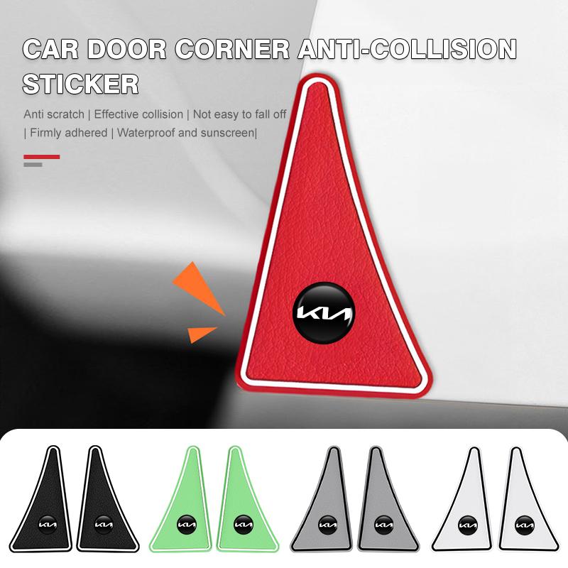 ACZ2 For KIA 2Pcs Car Door Corner Protective Cover Anti-collision Stickers Auto Accessories Stinger Optima Cerato Soul Venga Forte