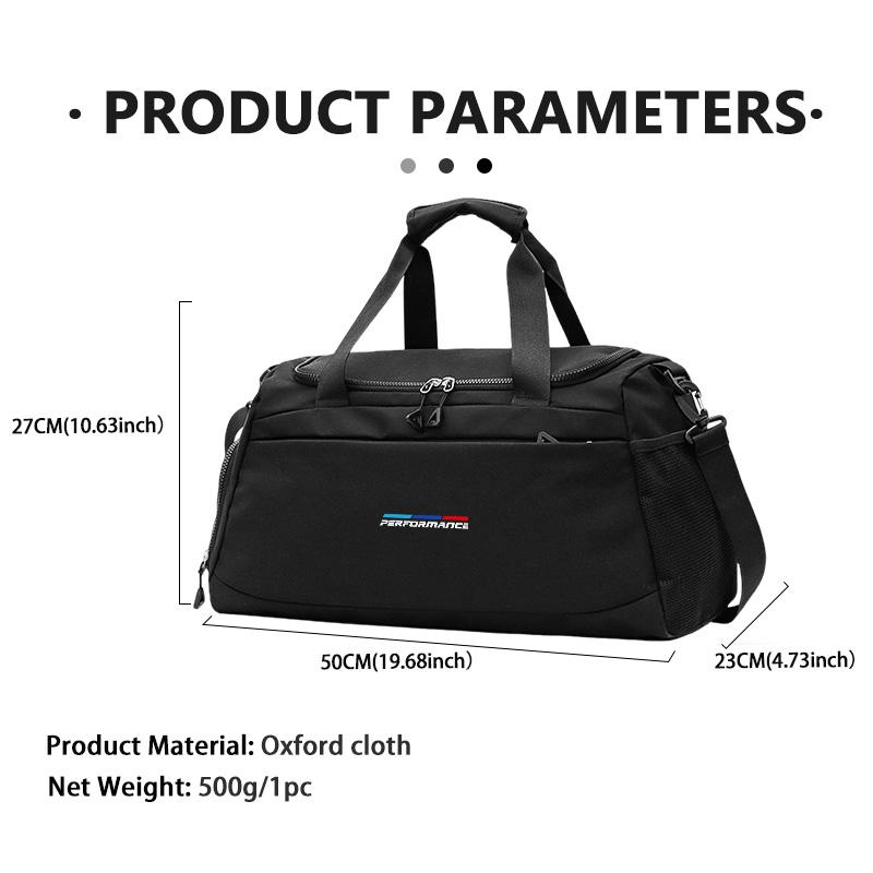 BRHE9 For BMW Car Logo Fitness Organiser Bag Travel Tote Crossbody Storage Bag 1 2 3 5 7 Series X1 X2 X3 X4 X5 X6 G20 G30 G11 G12